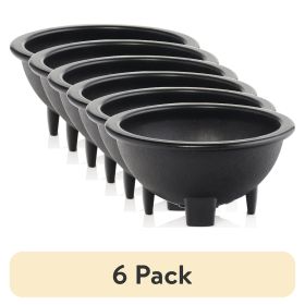 (6 pack) BPA Free 10oz /0.3L Small Black Salsa Serving Dish